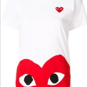 Comme des Garçons Play Red Heart T Shirt